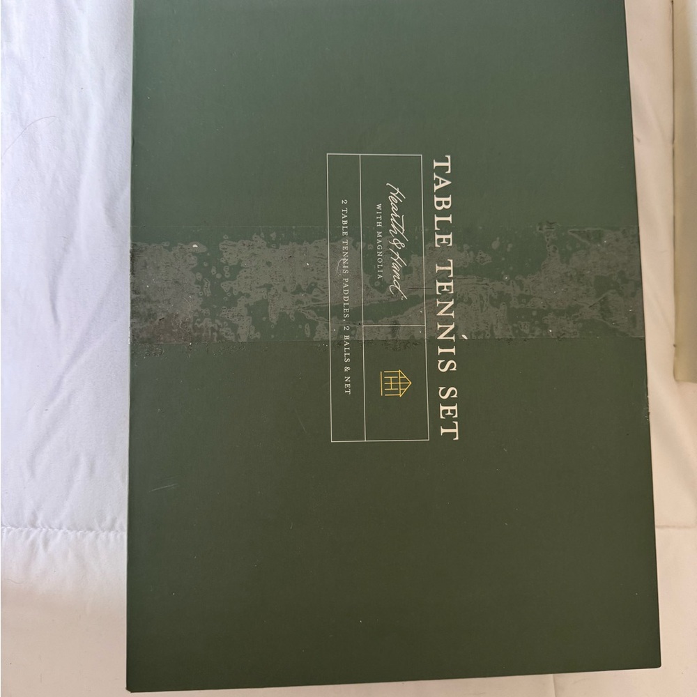 Hearth & Hand Dark Green Table Tennis Set